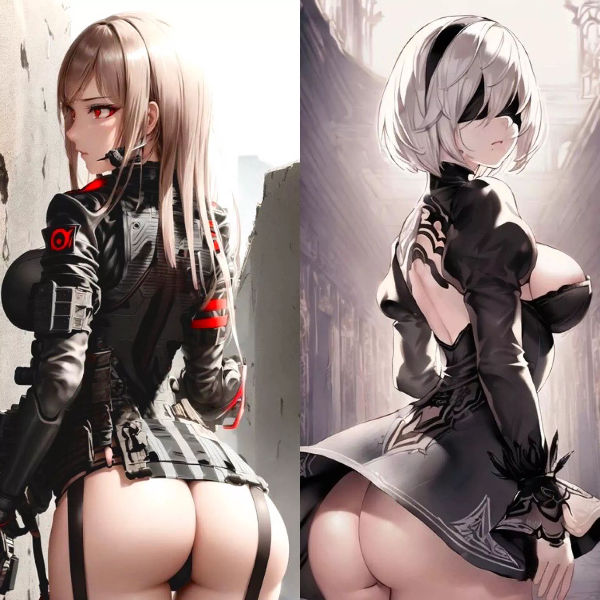 2B & Rapi [NieR x Nikke] by riclf2007