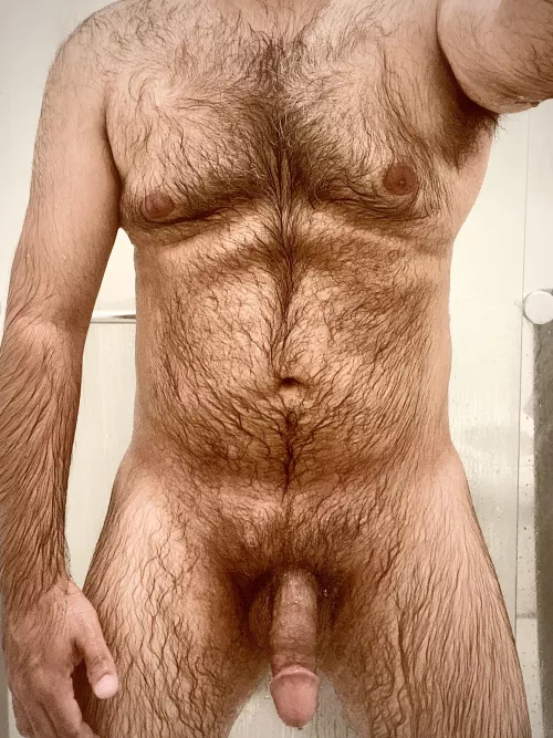 Anyone care to join this hairy, wet dadbod in the shower?
