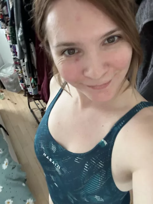 Just my little cute green one piece!