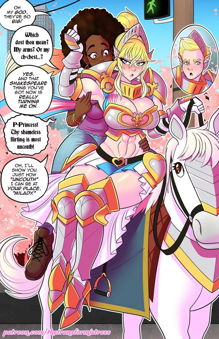 Lady Knight in shining armor - MTF TF by theTransformistress