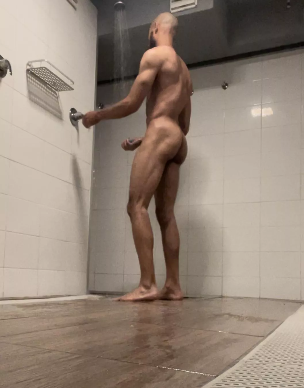 Locker room shower