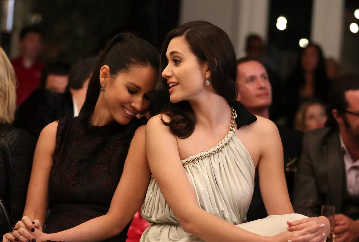 Olivia Munn and Emmy Rossum