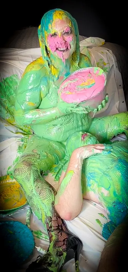 Pink face dunk for Mistress 💗💦