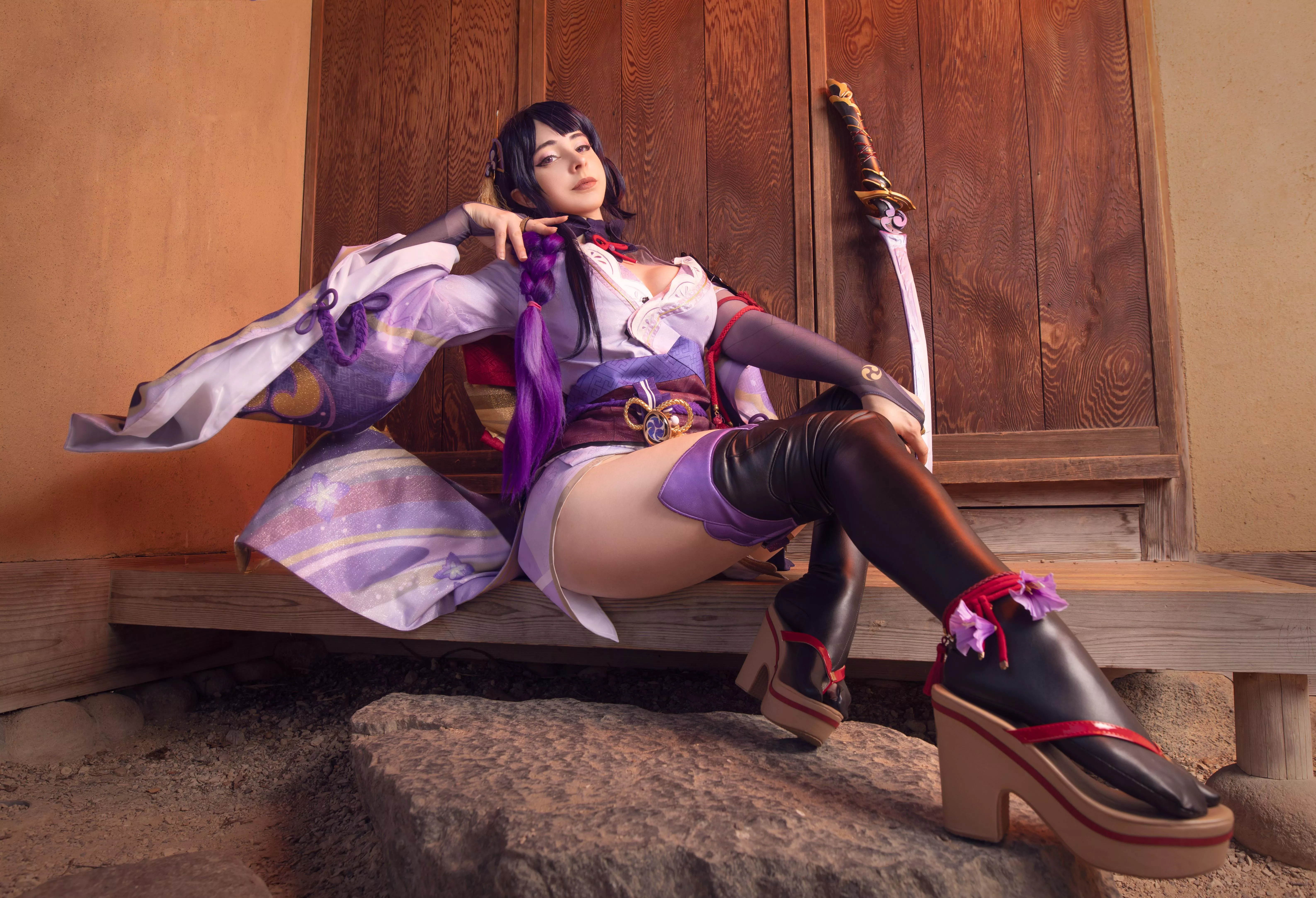 Raiden Shogun ( Genshin Impact ) by Mikomi Hokina