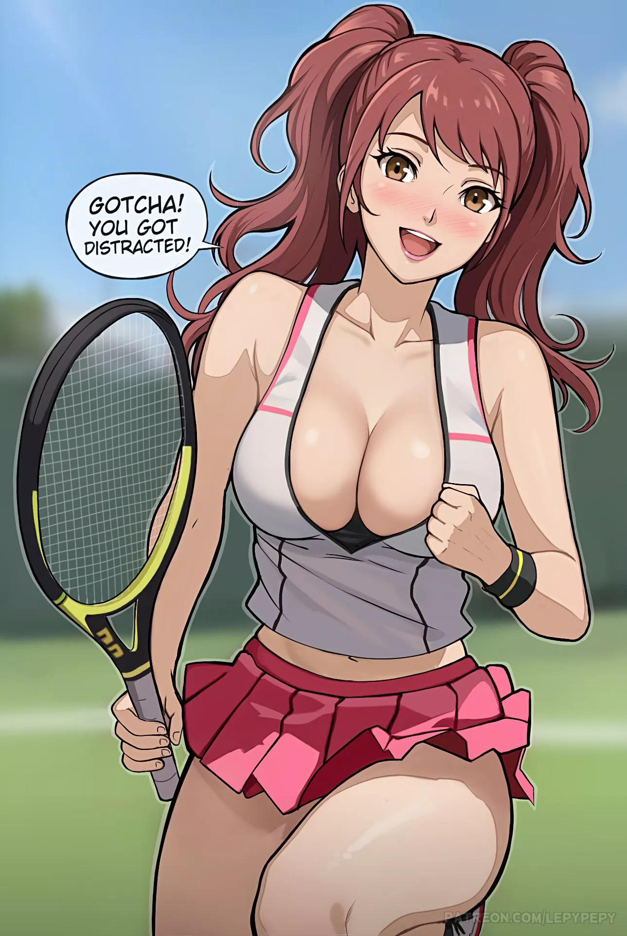 Rise playing tennis (LepyPepy)