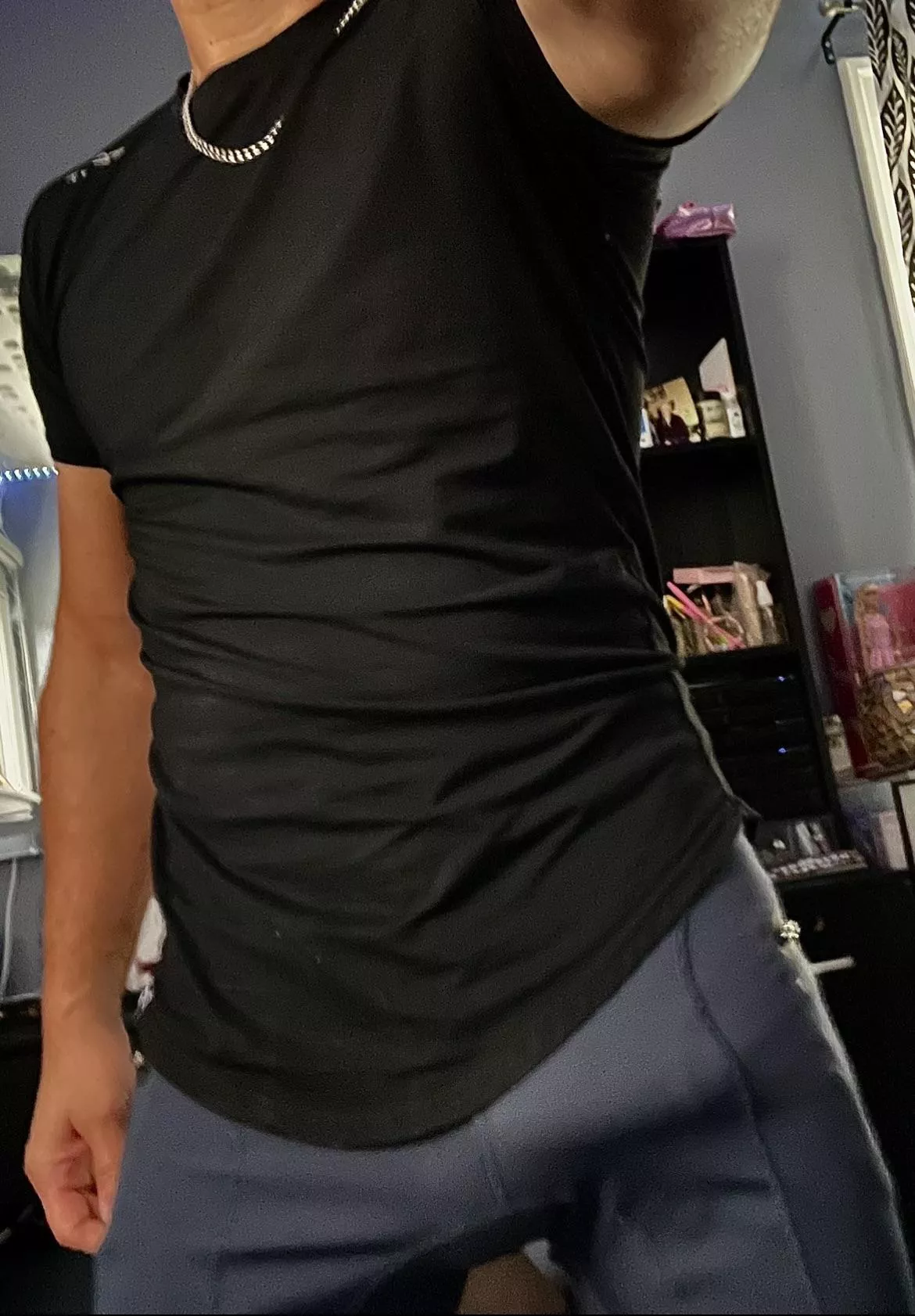 Should be interesting when I lean back on the bench at the gym like this!