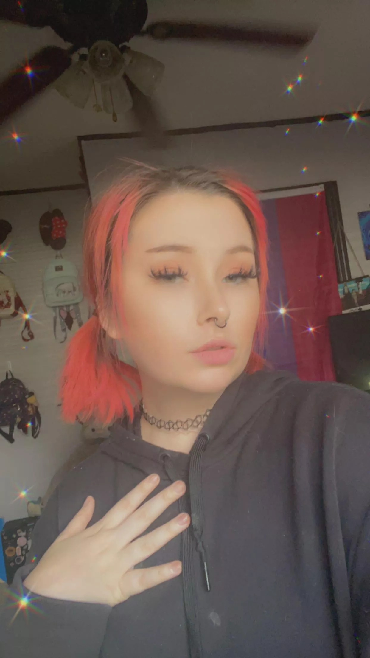 Side bangs are still hot on me