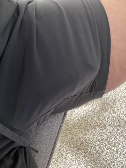 Slide your hand up my shorts, or just pull them off?
