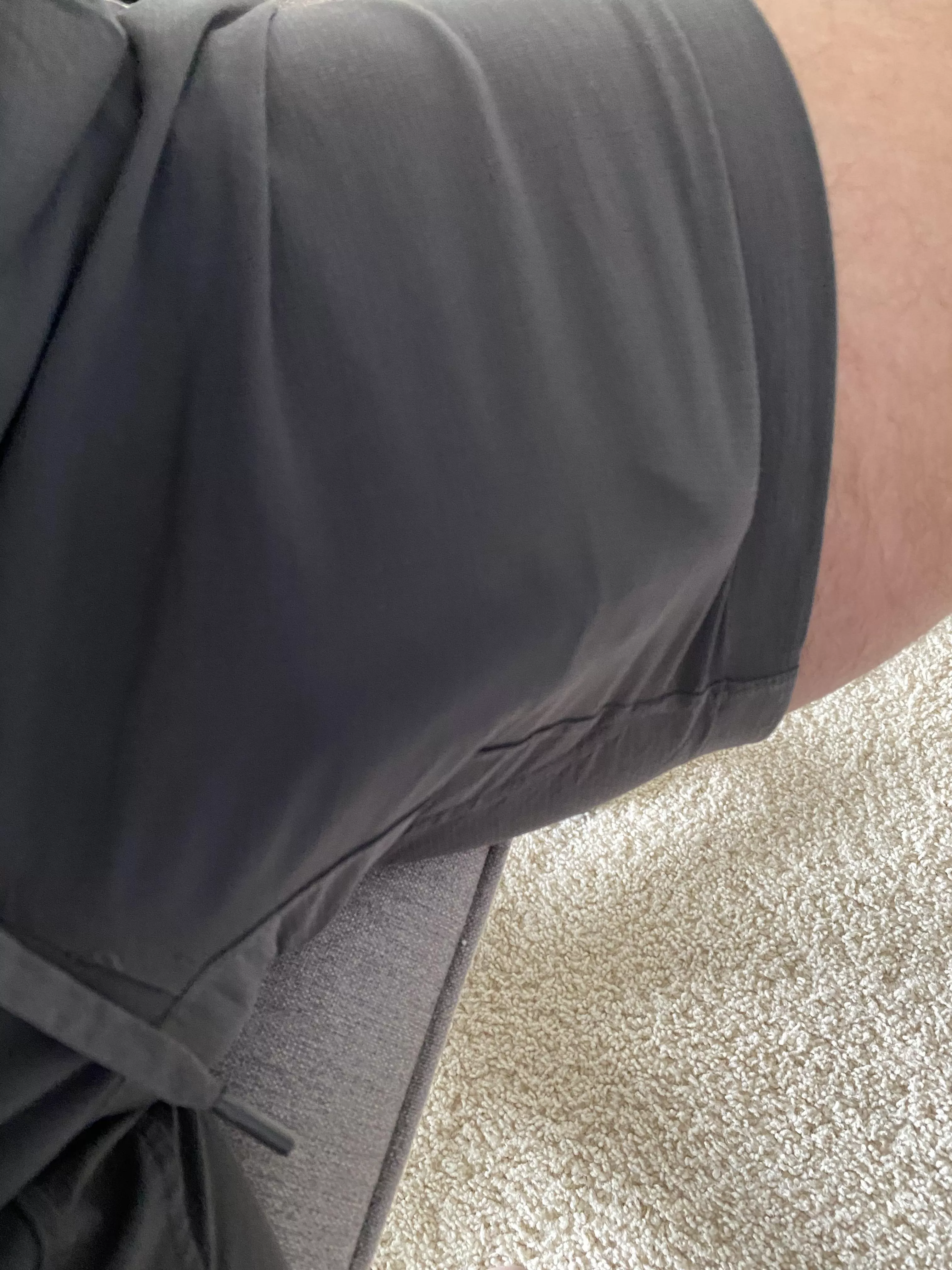 Slide your hand up my shorts, or just pull them off?