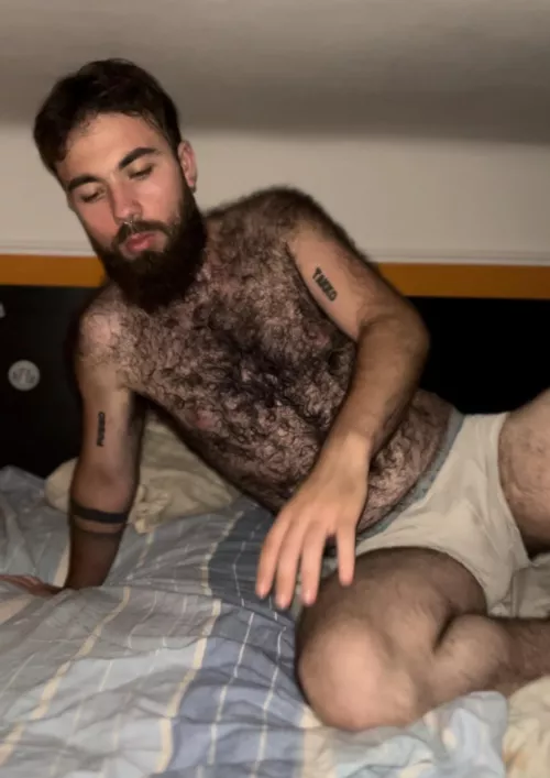 The hair is covering my nipples