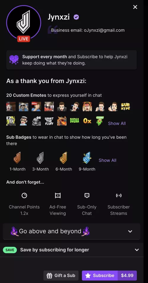 twitch prime sub