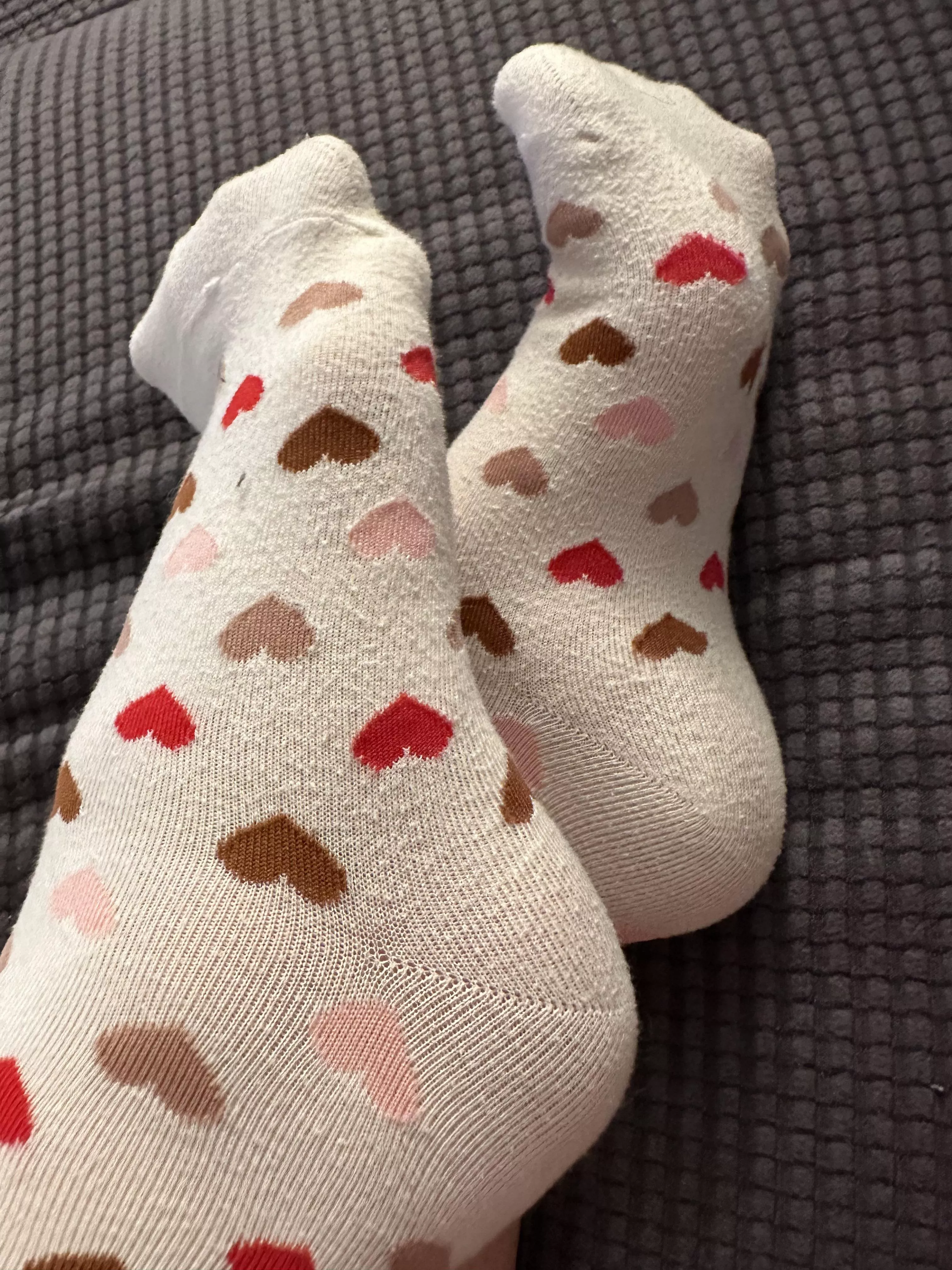 Want to kiss 💋 my heart socks? ❤️ (F)