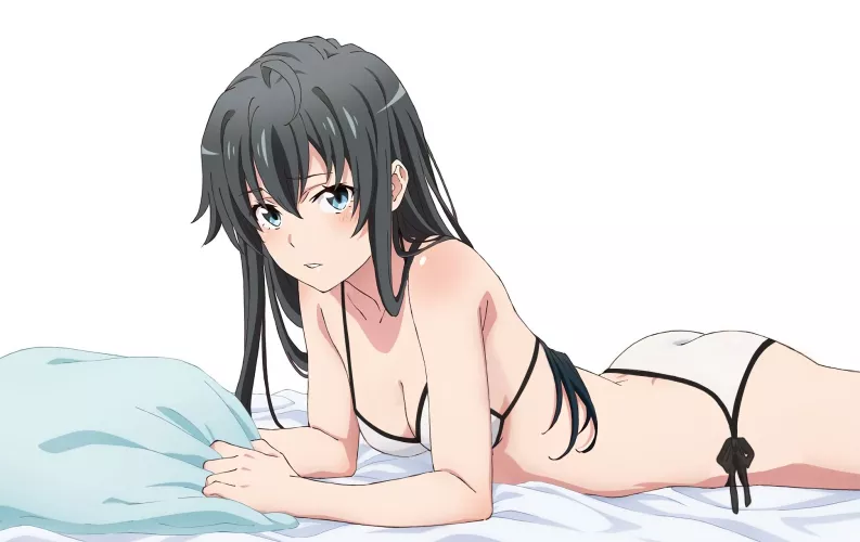 White bikini Yukino Yukinoshita (Oregairu)