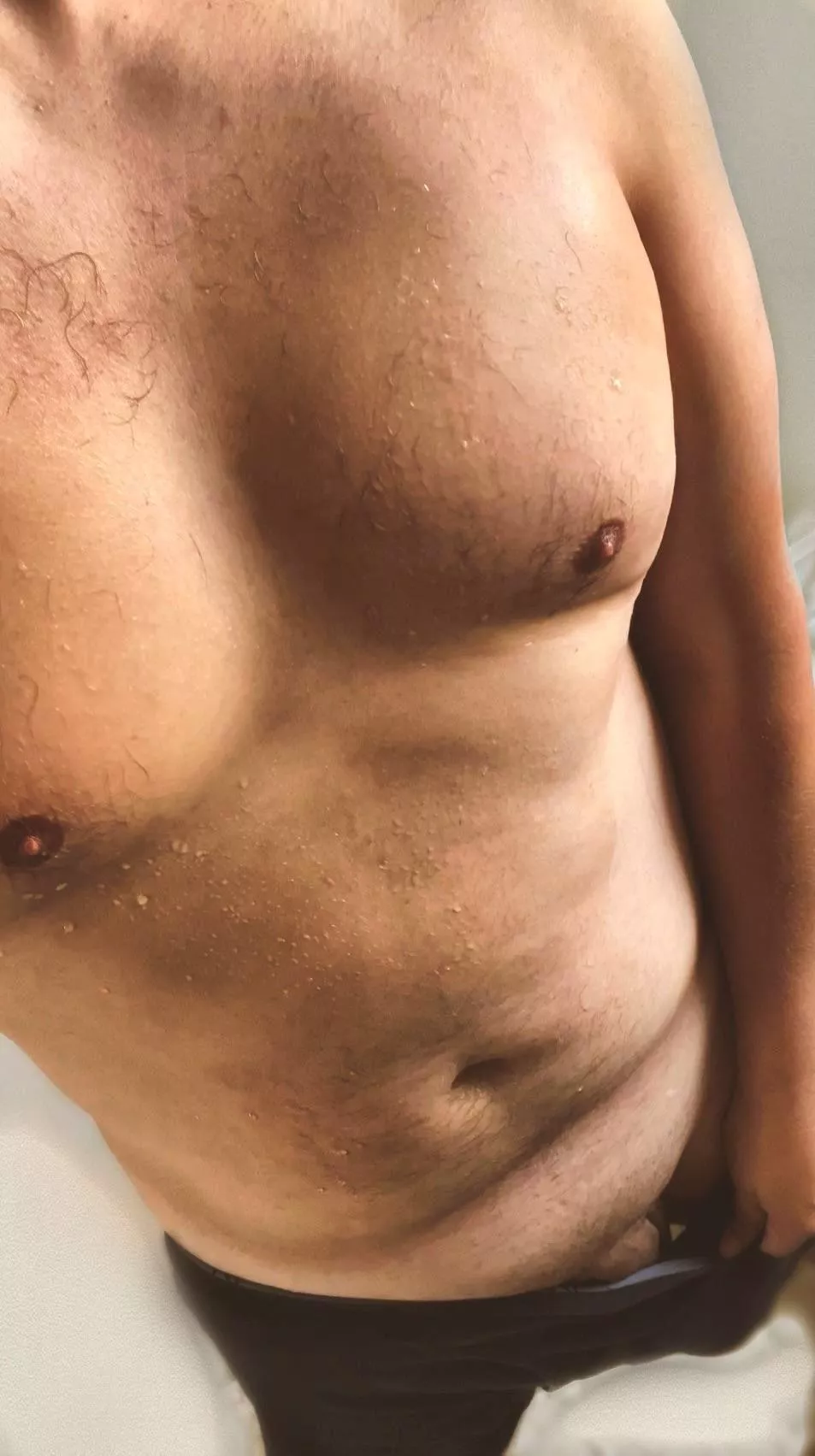 A sweaty tease from a morning workout. 😉 [m]