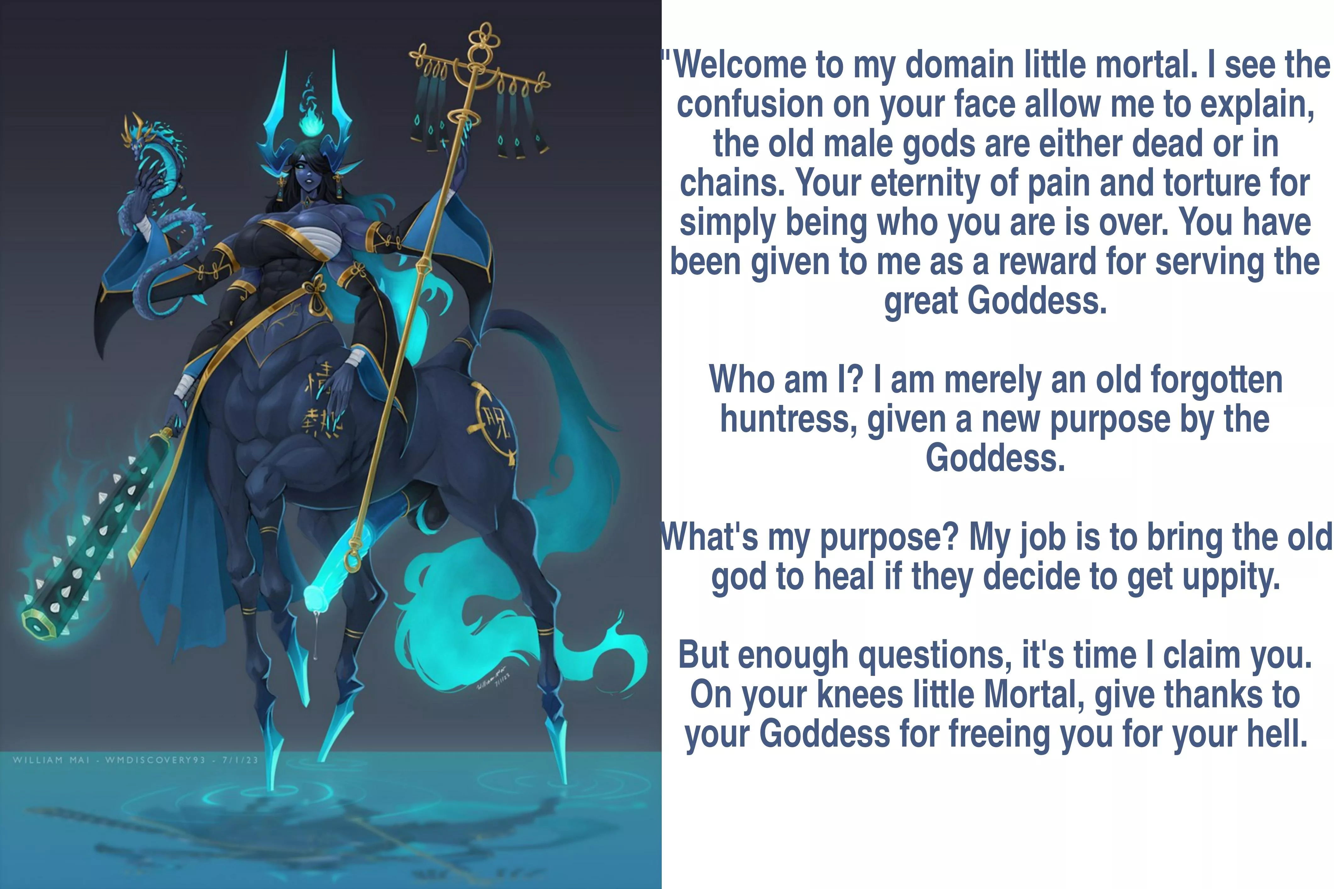 Changing of the guard (centuar) (horse cock)