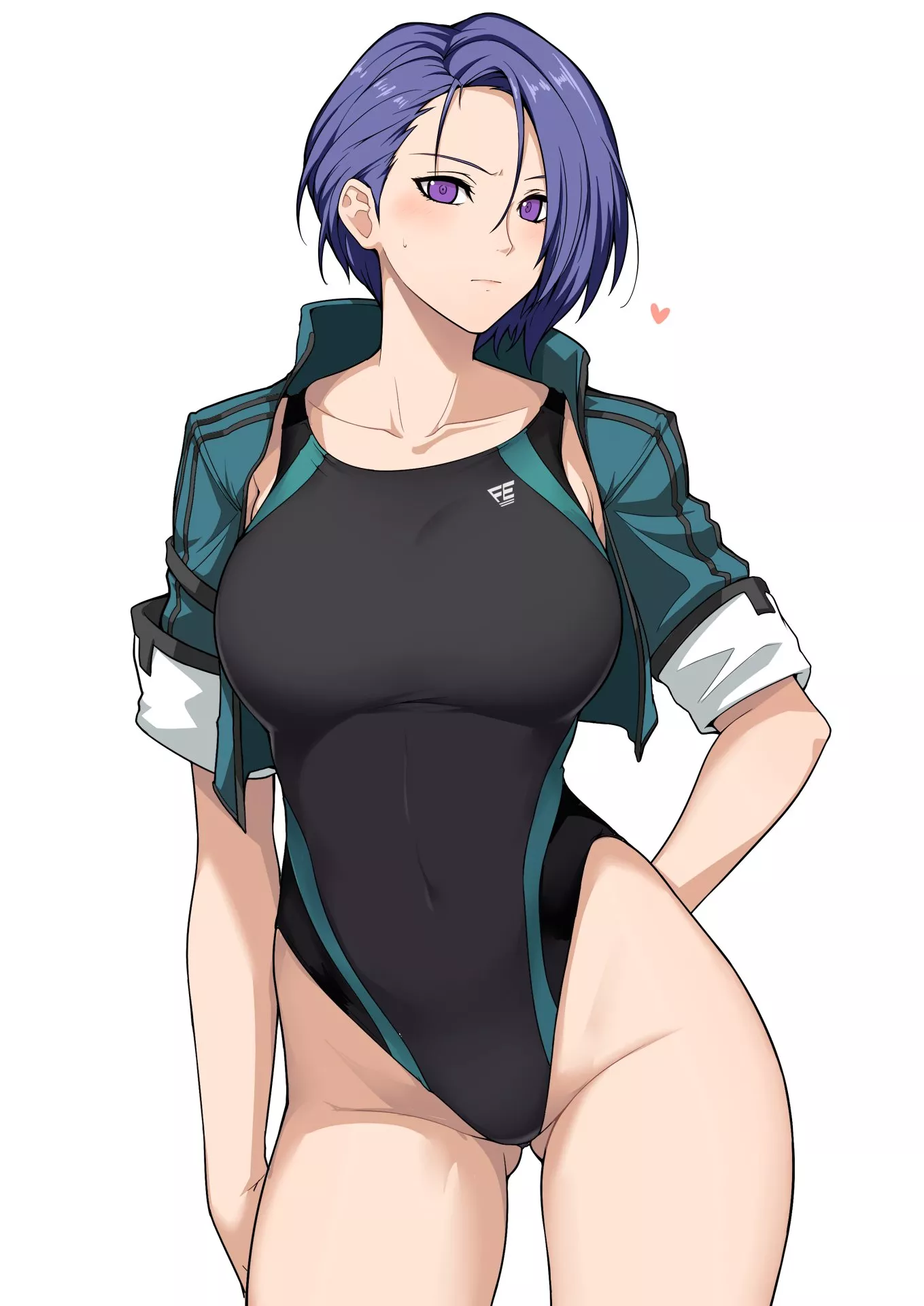 Curvy Shamir Nevrand is Flaunting her Black Competition Swimsuit [Fire Emblem] (Halcon)