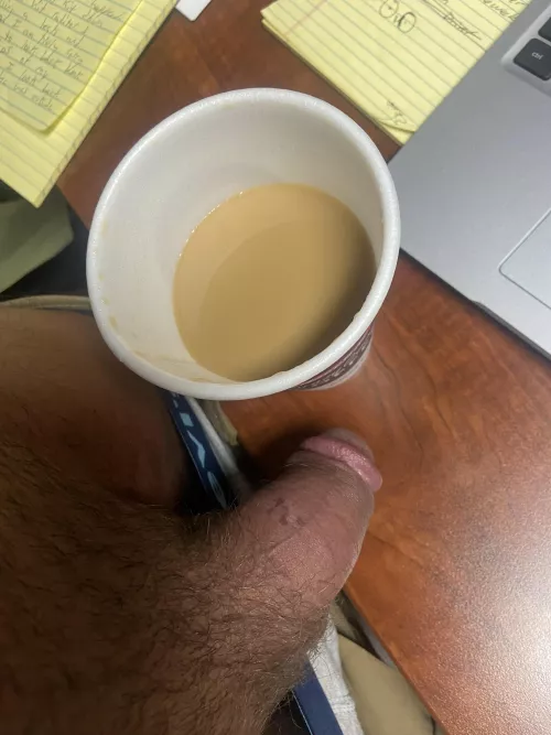 Gas station coffee, better than nothing. At the office early this morning.