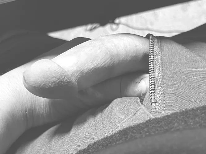 Got a little hard at my desk