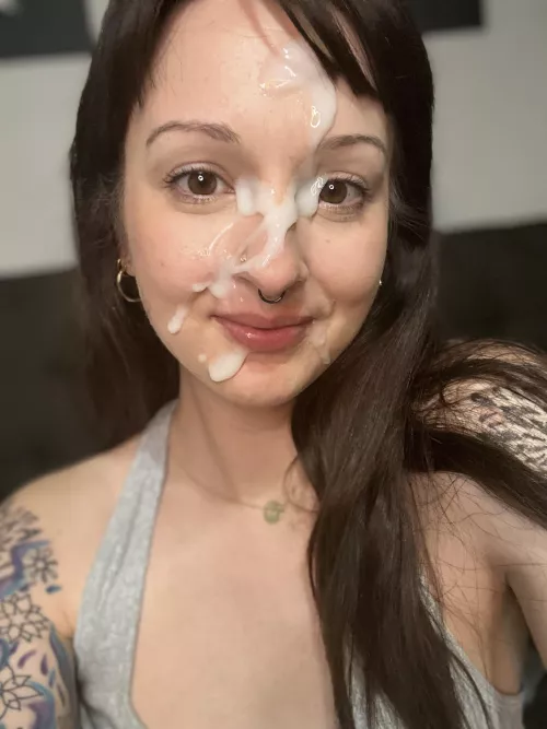 Love how thick his cum is. Feels amazing on my face!