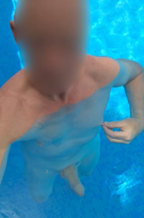 naked pool fun