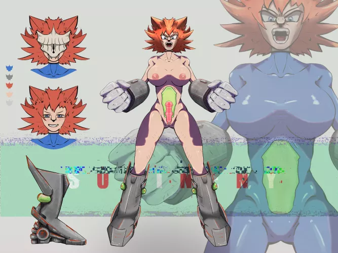 OC I made based on saiyan race (sukineny)