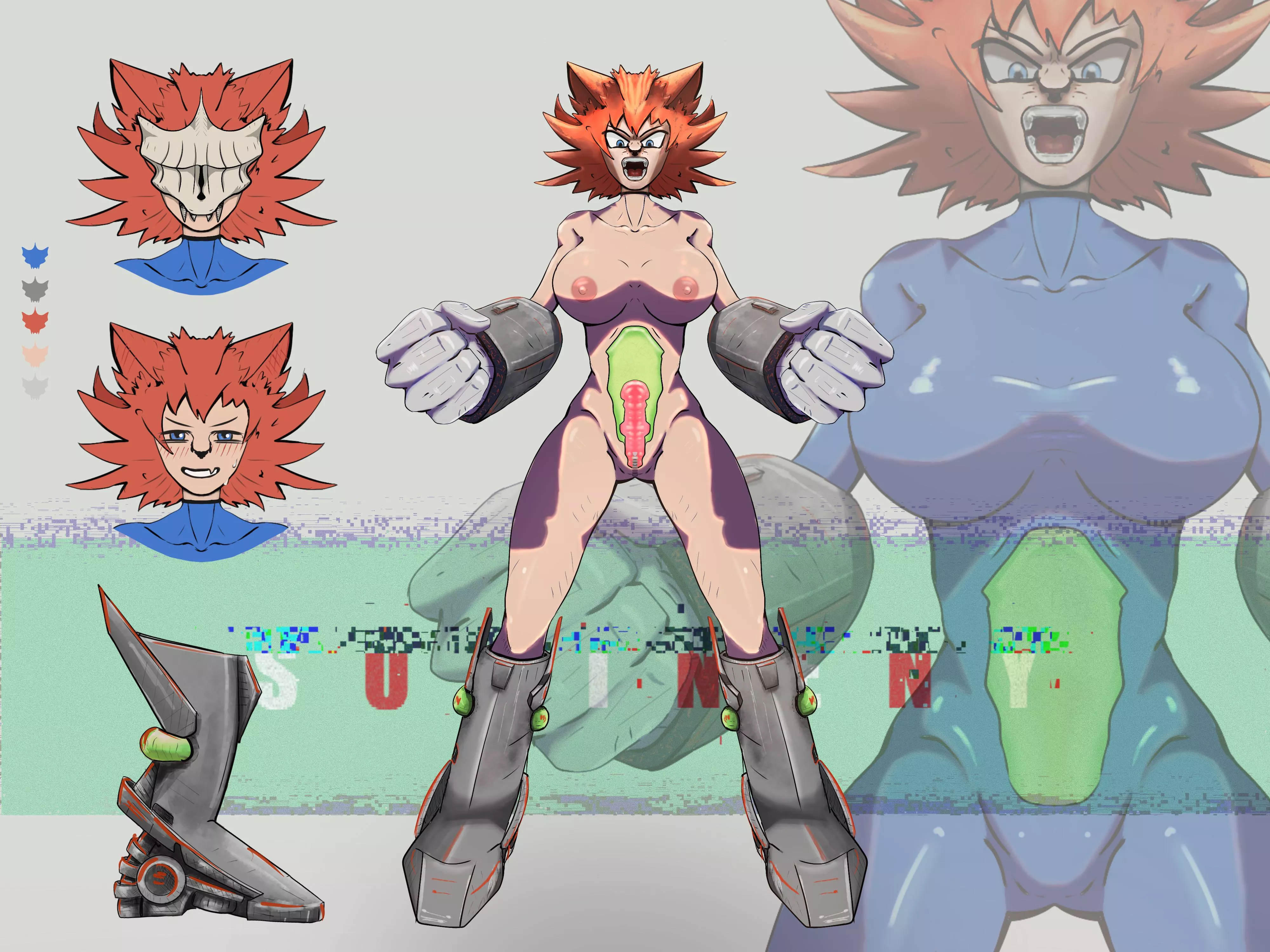 OC I made based on saiyan race (sukineny)