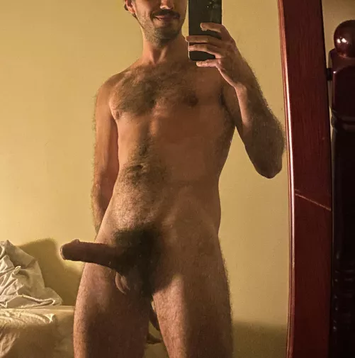 Please ignore the scratch on my mirror :)