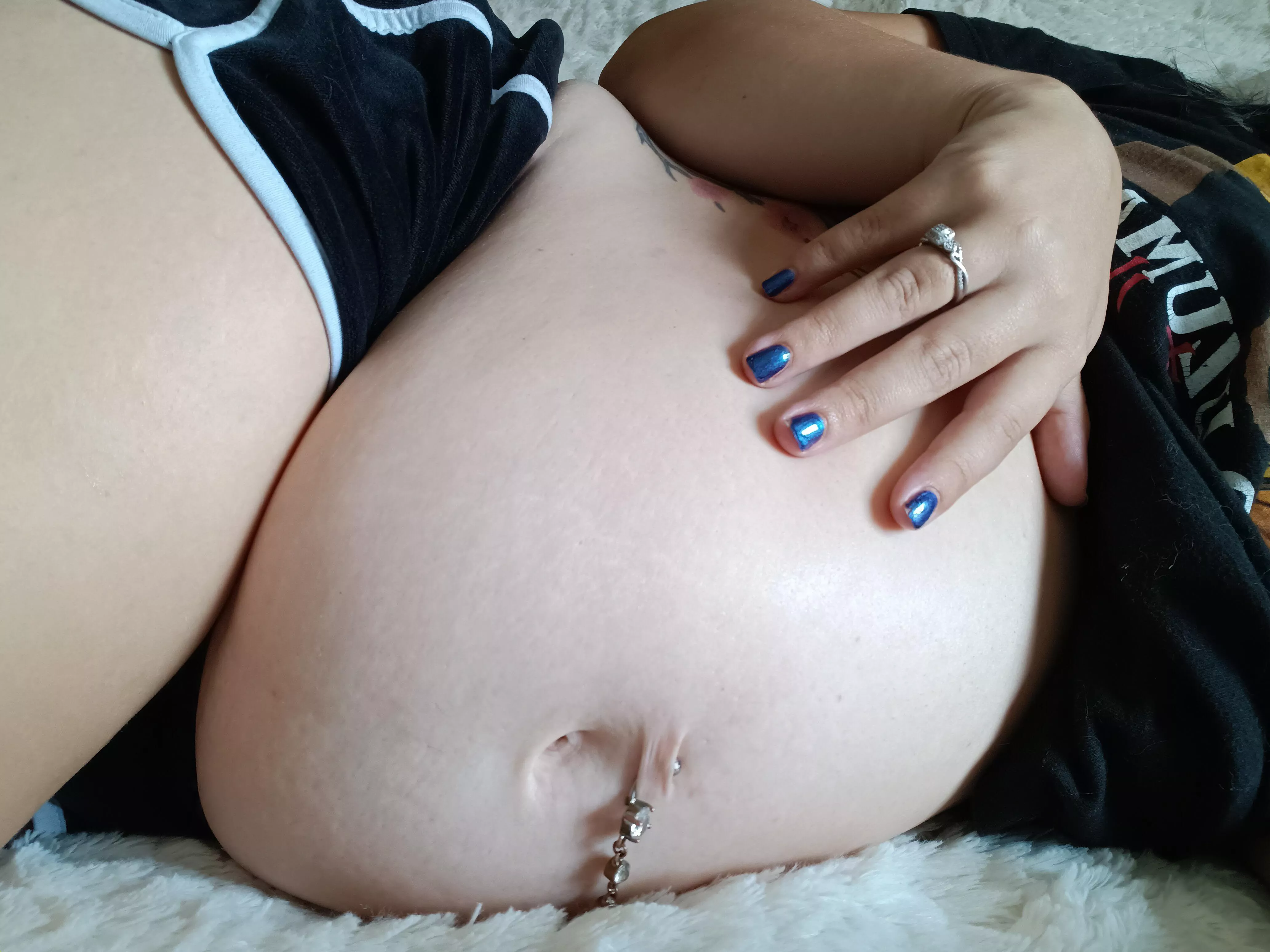 Resting my ever growing belly 😌