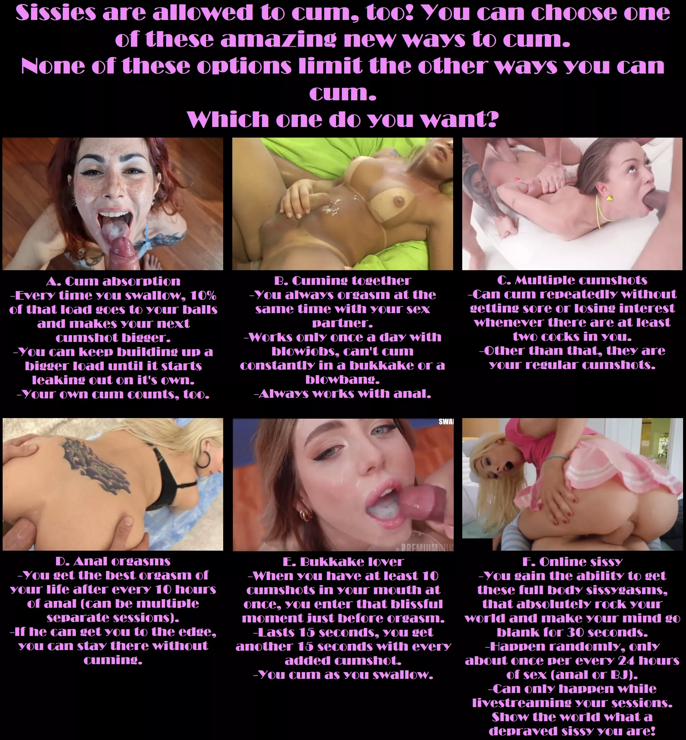 Sissies are allowed to have amazing orgasms, right?