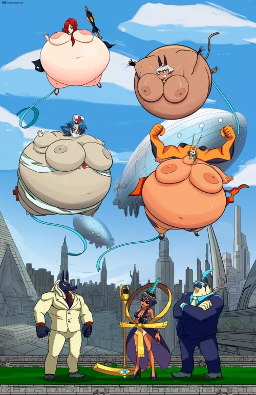 Very Full-Bodied! (BE, body expansion, inflation, clothes ripping)