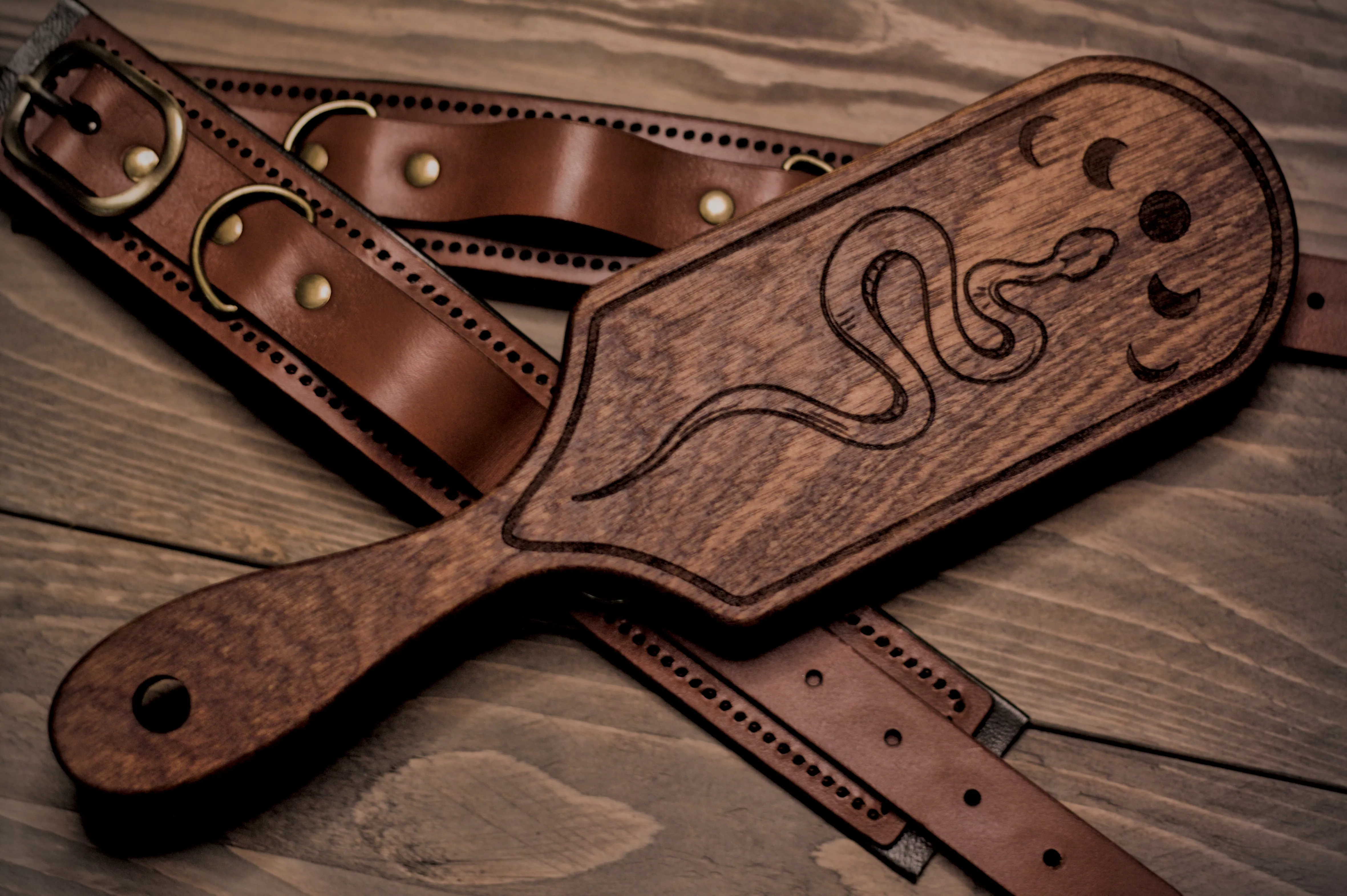 An iroko paddle I made this week.