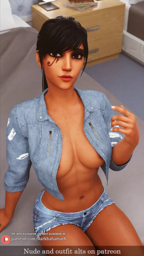 At the hotel with Pharah (Darkbahamuth)