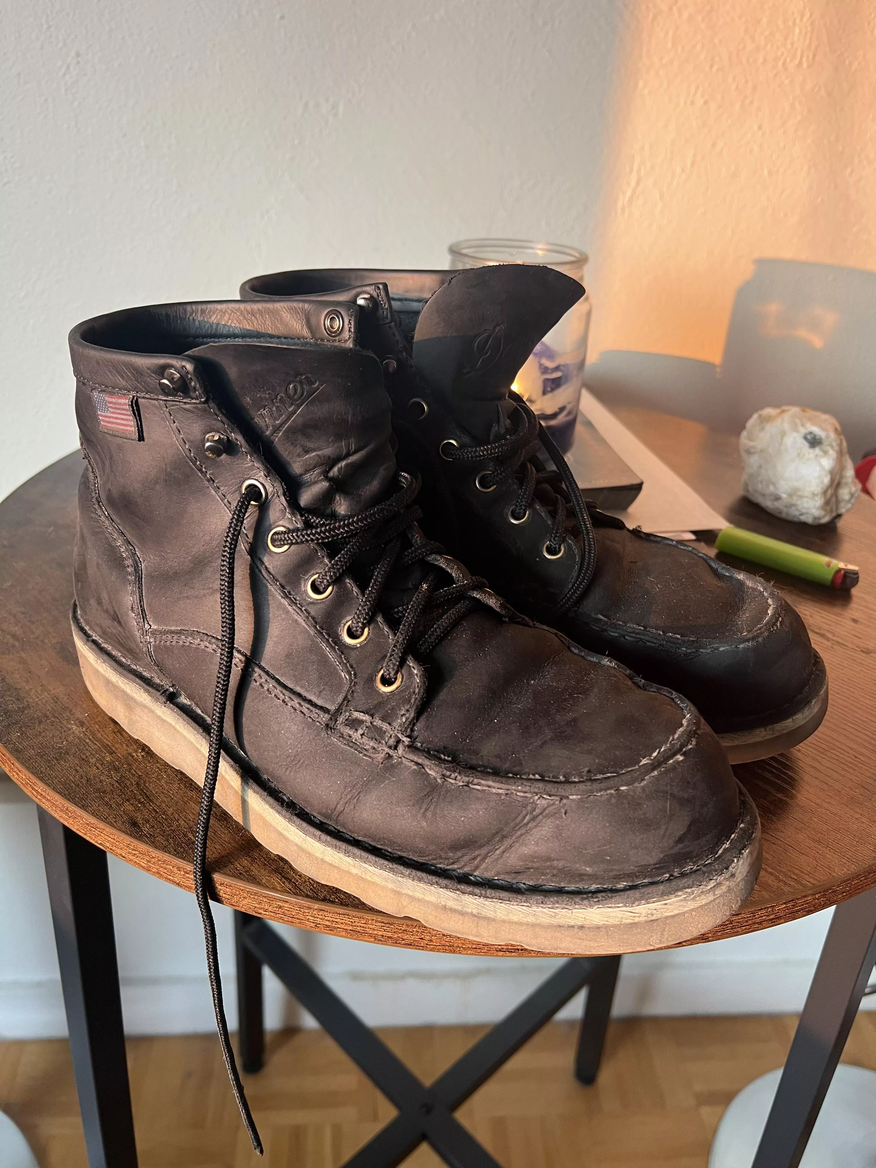 Danner wedge sole cleaning?