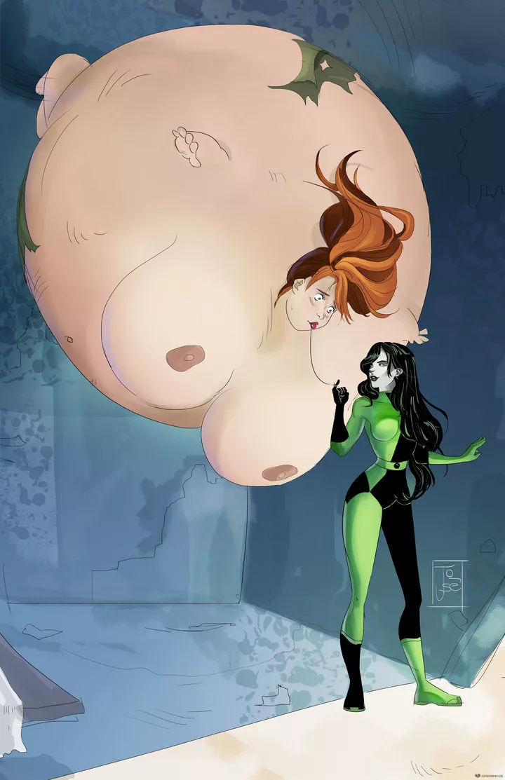 Getting Down From There Might Be (K)Impossible (BE, body expansion, inflation, clothes ripping, peril, humiliation)