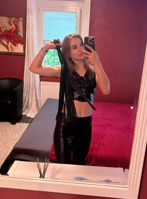 I feel sexier in a leather suit