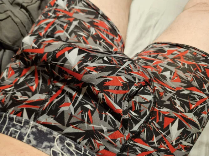 I figured a pattern would help hide the bulge. Guess I was wrong.