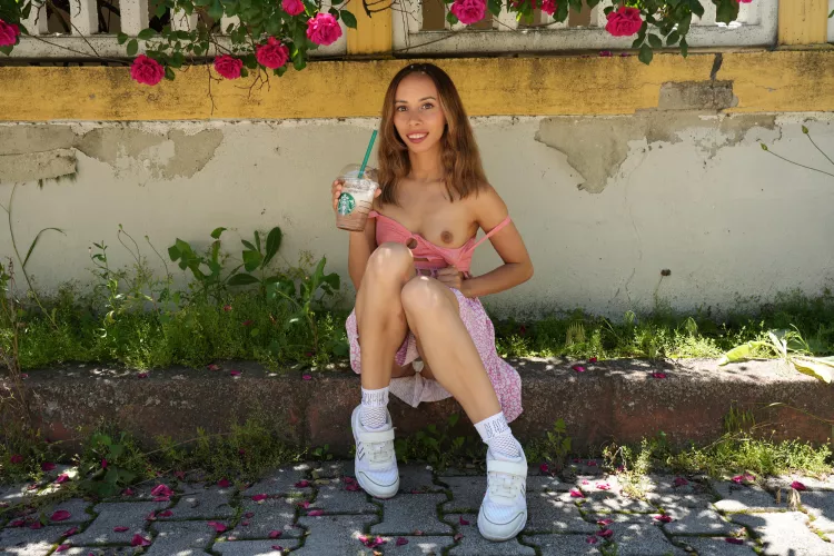 I think my neighbor saw me flashing