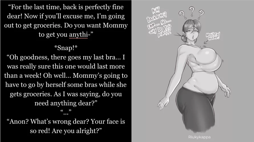 Mommy's Broken Bra! [Mommy Kink] [Ripped Clothes] [Oblivious] [Sports Bra] [Milf] [Gender Neutral POV] [Accidental Flashing]