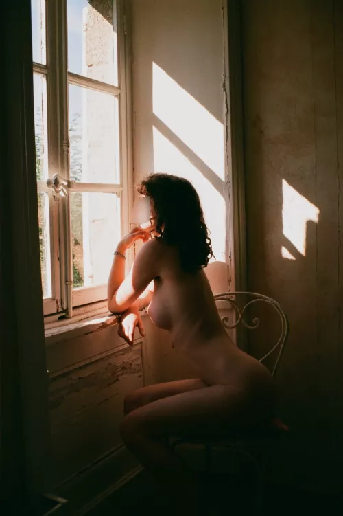 My girl posing on film