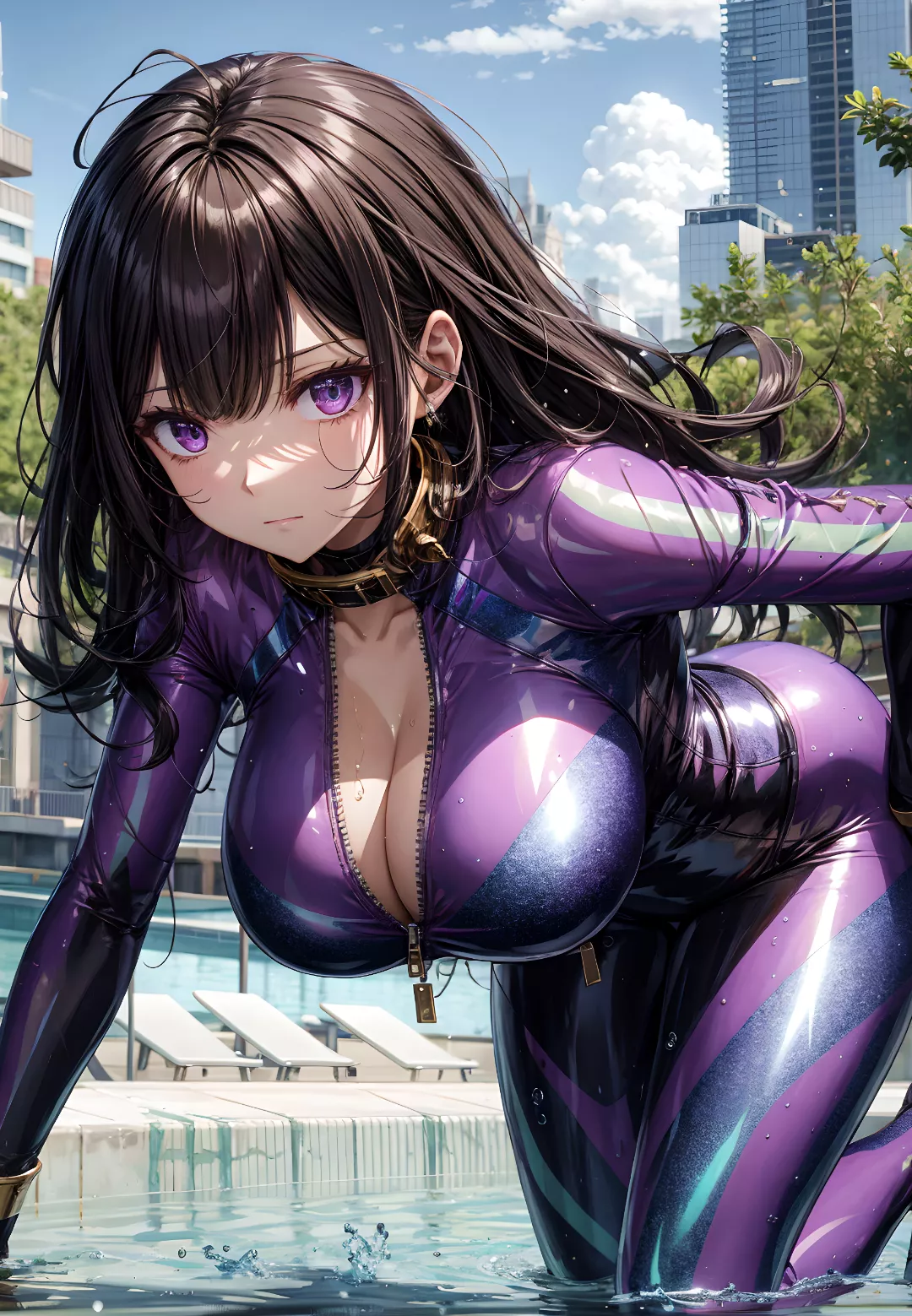 Purple Bodysuit