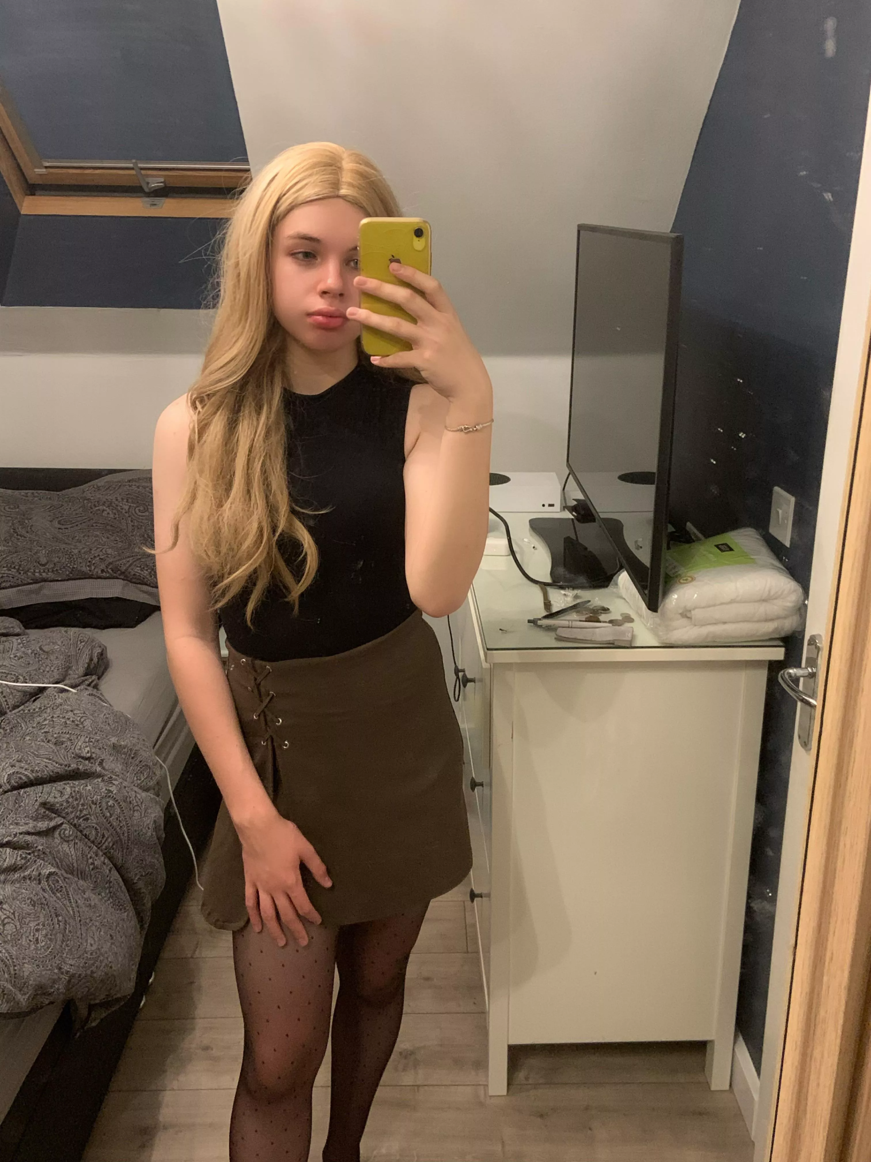 All you need is a cute outfit and a wig 😋