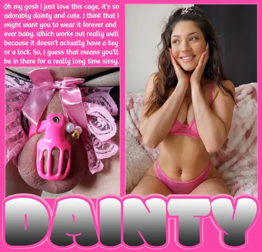 DAINTY [chastity] [sissy] [permanent]