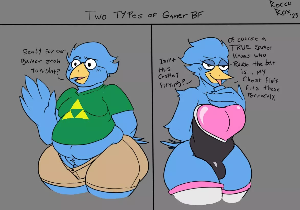 Is this the gamer boyfriend y'all keep wanting? (Artist:Rocco Rox)