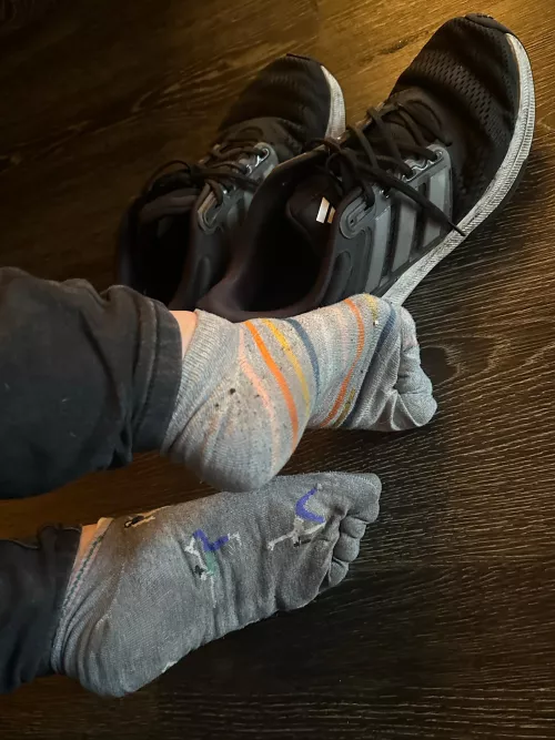 My socks may not match, but the smell sure makes up for it 😅