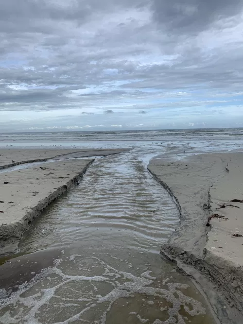 Pirates Beach, TX; after a storm