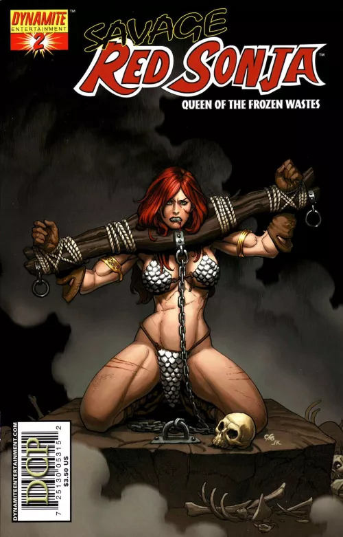 The Red Sonja comics by default are kind of horny caw caw.