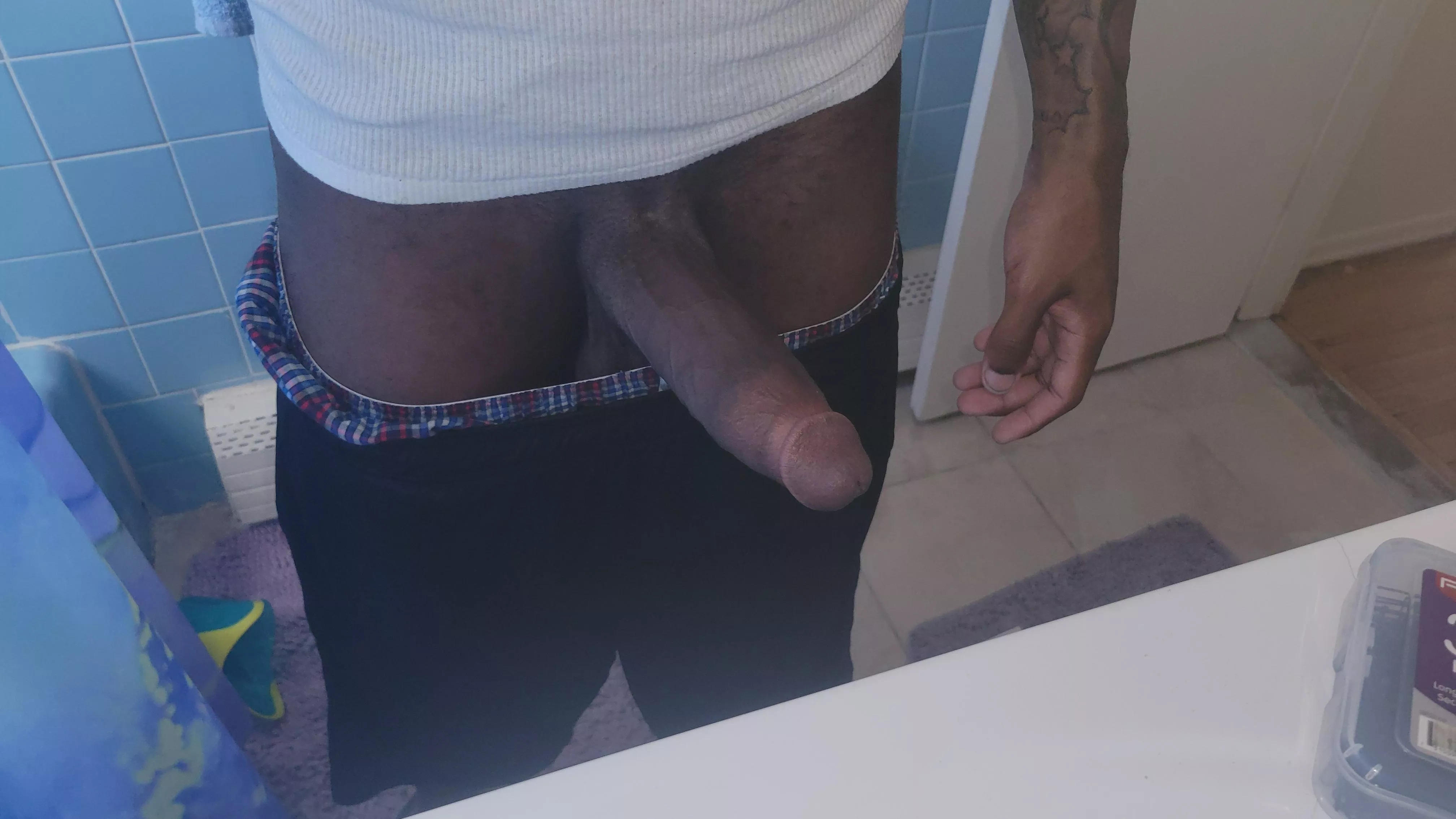 We could have some fun in the bathroom