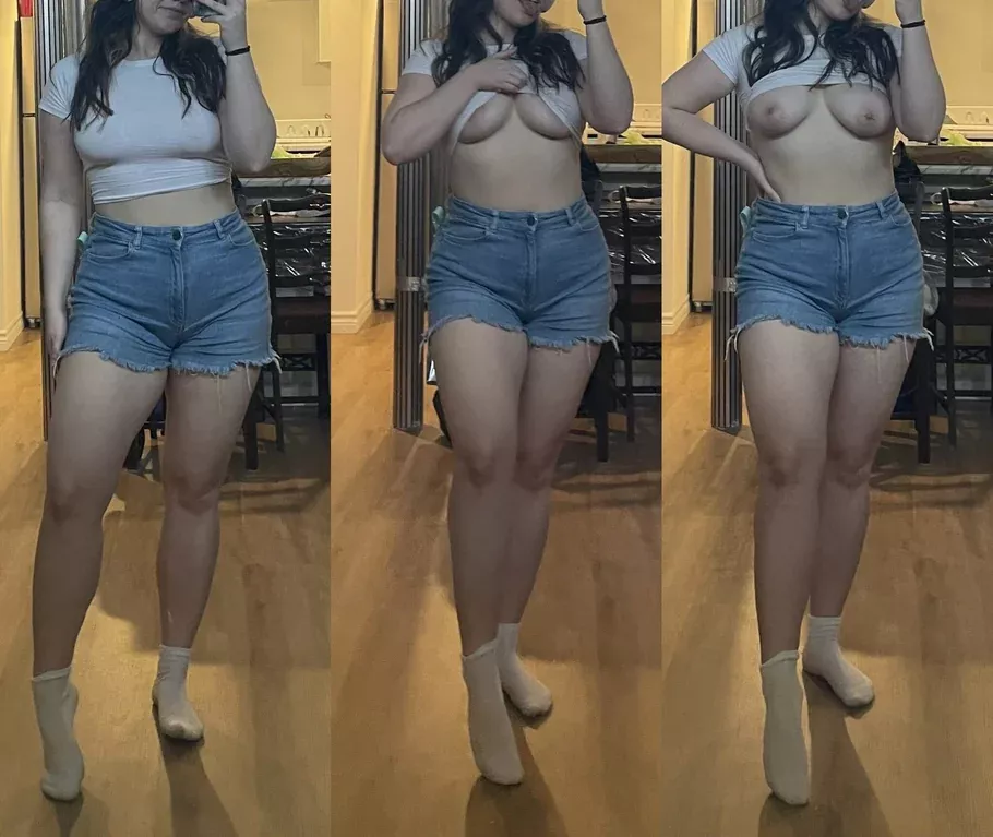 We're trying to decide how her first time with another man should be. Should she fuck a Redditor?