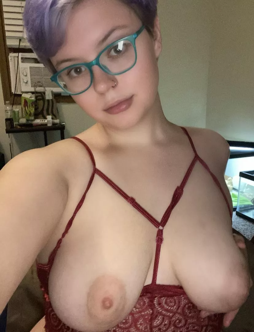 Your load needs to go all over my glasses and tits