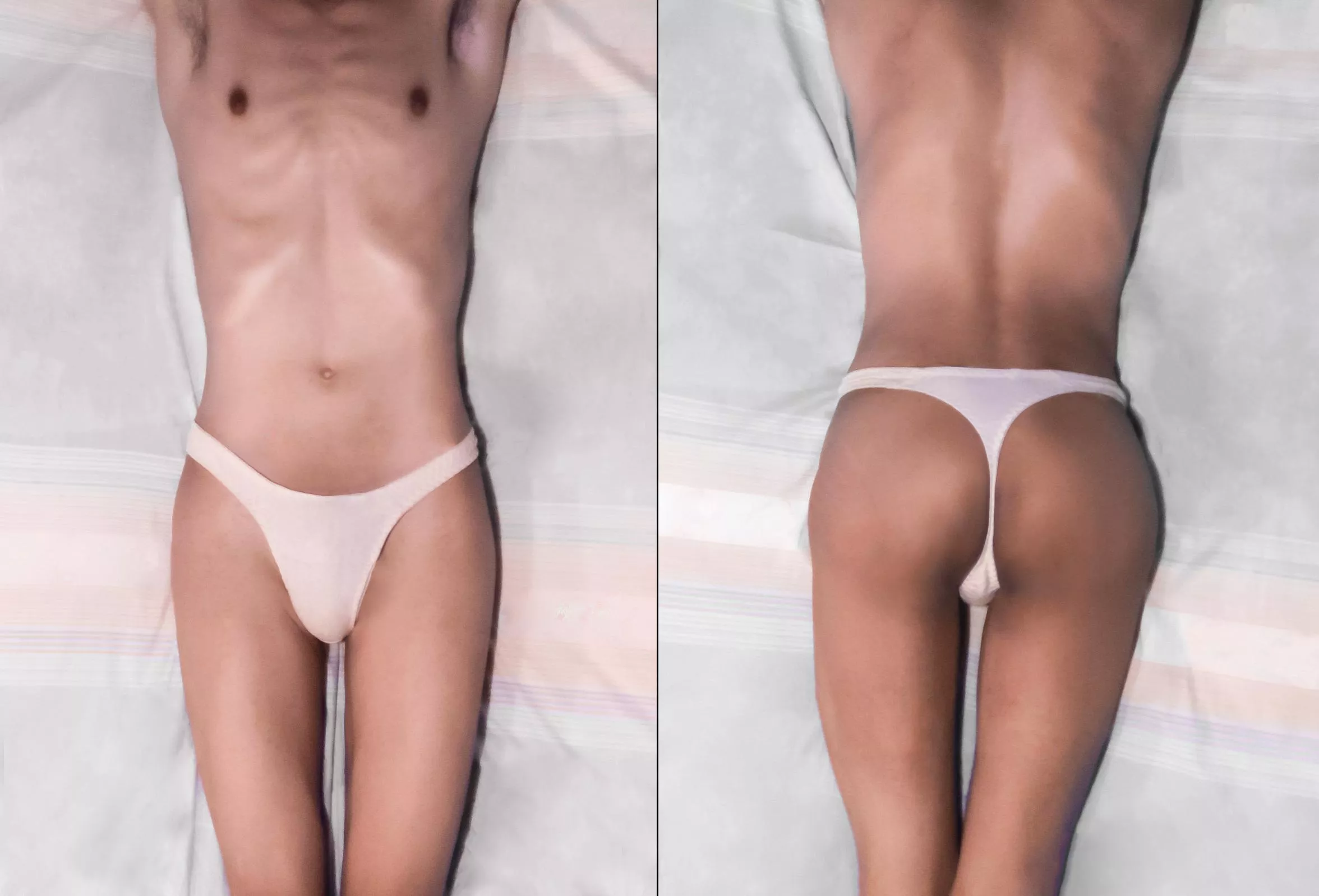 Found one of my ex girlfriend's thong and decided to try it 😜